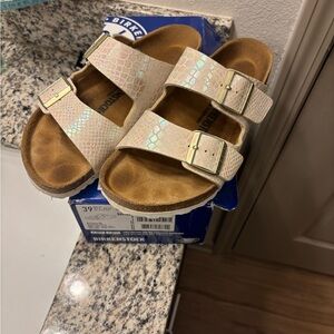 Birkenstock Kids Sandals - Iridescent Cream